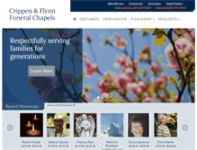 Tablet Screenshot of crippenandflynnchapels.com
